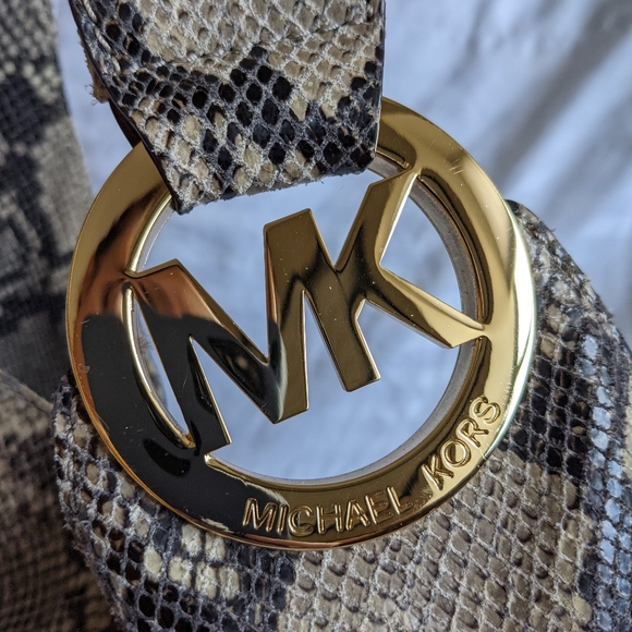 Michael Kors Python Print Bag - Picture 14 of 16